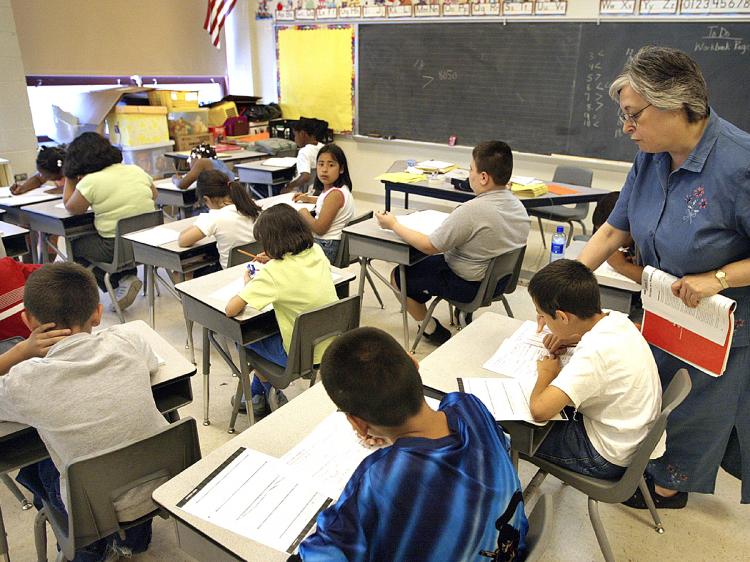 Standardized testing has become an accepted part of the U.S. education system. How environmentally friendly is it? (Tim Boyle/Getty Images) Standardized testing has become an accepted part of the U.S. education system. How environmentally friendly is it? (Tim Boyle/Getty Images)