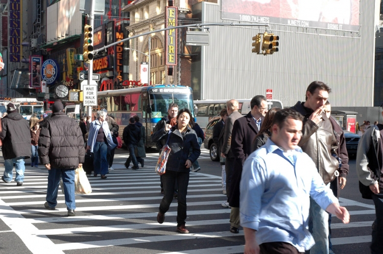 A traffic junction in New York (Mingguo/The Epoch Times) A traffic junction in New York (Mingguo/The Epoch Times)