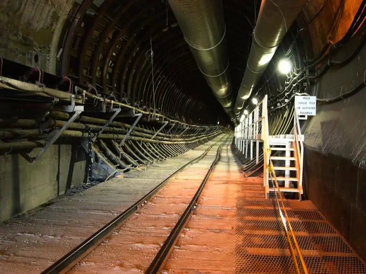 Yucca Mountain is the U.S. Department of Energy's potential geologic repository designed to store and dispose of spent nuclear fuel and high-level radioactive waste. (Maxim Kniazkov/Getty Images )