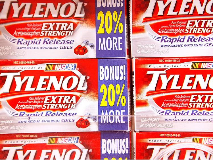 Johnson & Johnson is recalling all Tylenol arthritis medicine after capsule were found to be contaminated. (Scott Olson/Getty Images)