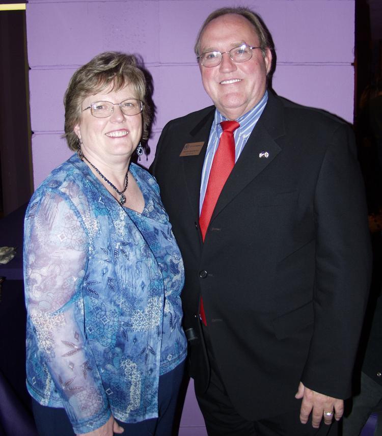 Tom Barnhorn, vice mayor of Seminole, Florida, and his wife Rayma, enjoyed a Divine Performing Arts production for the second time. (Maureen Gamrecki/The Epoch Times) Tom Barnhorn, vice mayor of Seminole, Florida, and his wife Rayma, enjoyed a Divine Performing Arts production for the second time. (Maureen Gamrecki/The Epoch Times)