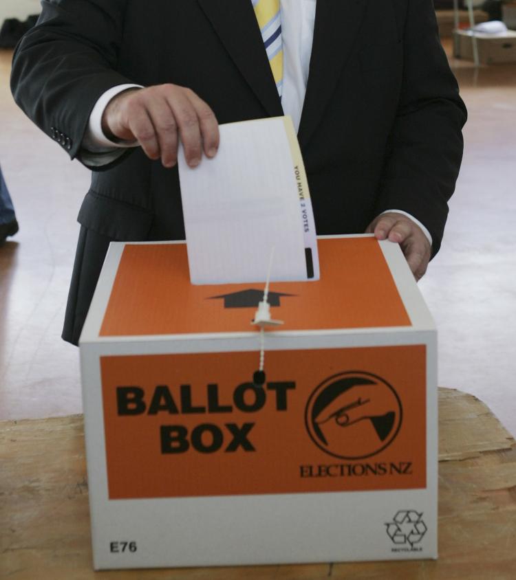 Voters will head to the polling booths on 8 November to decide whether Prime Minister Helen Clark will retain her position for a fourth term or National's John Key will lead the country. (Ross Land/Getty Images ) Voters will head to the polling booths on 8 November to decide whether Prime Minister Helen Clark will retain her position for a fourth term or National's John Key will lead the country. (Ross Land/Getty Images )