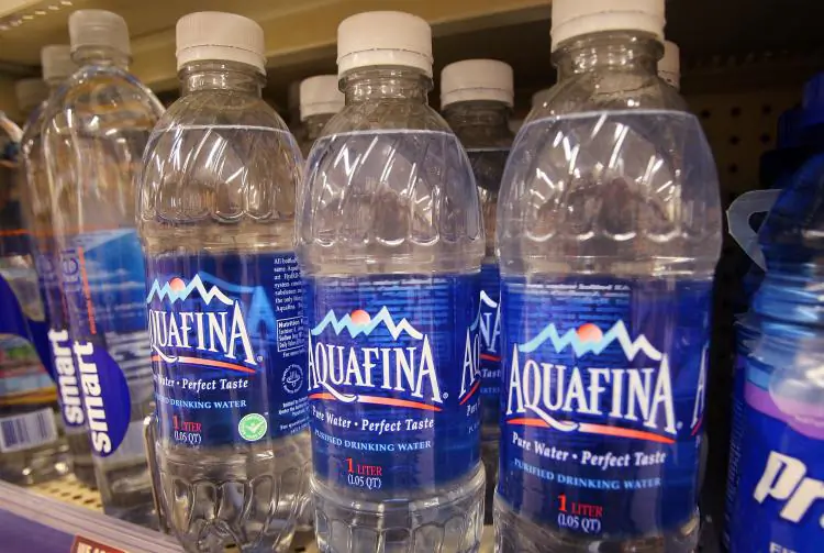 A stock photo of water bottles (Scott Olson/Getty Images)