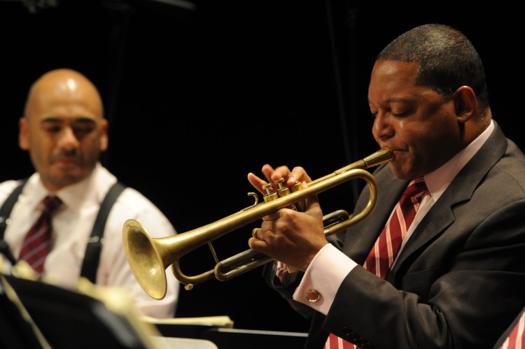 Jazz at Lincoln Center Artistic Director Wynton Marsalis celebrates his 50th birthday with a series of concerts running through Saturday, Oct. 15. (Courtesy of Frank Stewart)