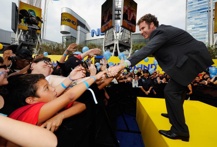 Will Ferell greets fans after 1,580 costumed superheroes broke the Guinness World Record for the largest gathering of superheroes on October 2 in Los Angeles. (Kevork Djansezian/Getty Images) Will Ferell greets fans after 1,580 costumed superheroes broke the Guinness World Record for the largest gathering of superheroes on October 2 in Los Angeles. (Kevork Djansezian/Getty Images)