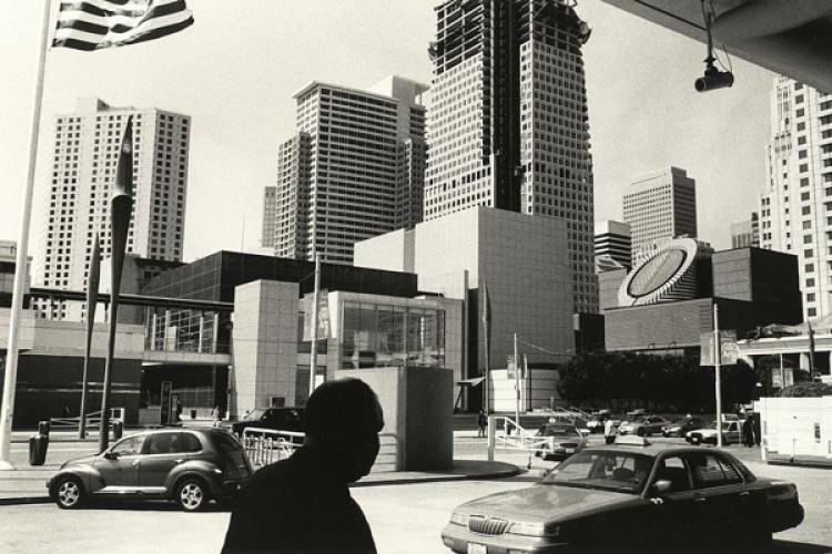 Under surveillance, under the American flag. (Courtesy of Richard Gordon) Under surveillance, under the American flag. (Courtesy of Richard Gordon)