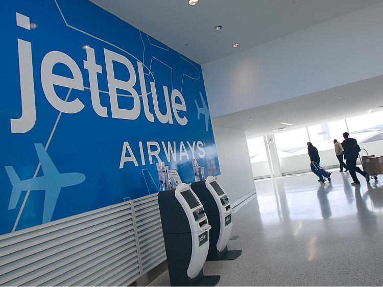 A JetBlue Airways terminal. (Mario Tama/Getty Images) A JetBlue Airways terminal. (Mario Tama/Getty Images)