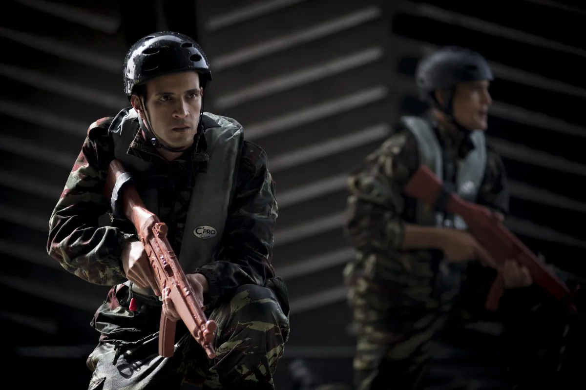Members of a Moroccan navy boarding team take part in a proliferation security initiative scenario aboard the Military Sealift Command high-speed vessel USNS Spearhead (JHSV 1) during Exercise Saharan Express 2015, on April 24. The scenario is designed to enhance capabilities to detect and disrupt the delivery of materials used to build and develop weapons of mass destruction. Saharan Express is a U.S. Africa Command-sponsored multinational maritime exercise designed to increase maritime safety and security in the waters of West Africa. (Mass Communication Specialist 2nd Class Kenan O'Connor/U.S. Navy)