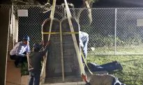 Workers Removing Ten Commandments From Oklahoma Capitol