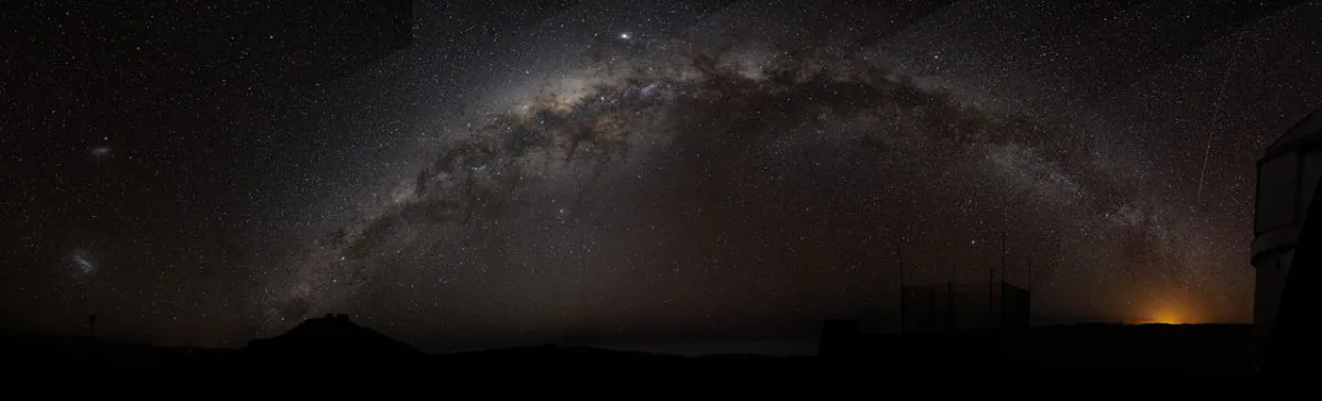 Images taken using the Mopra radio telescope in Australia are offering an unprecedented view into the places stars are born, says Peter Barnes. ("Milky Way Arch" by Bruno Gilli/ESO)