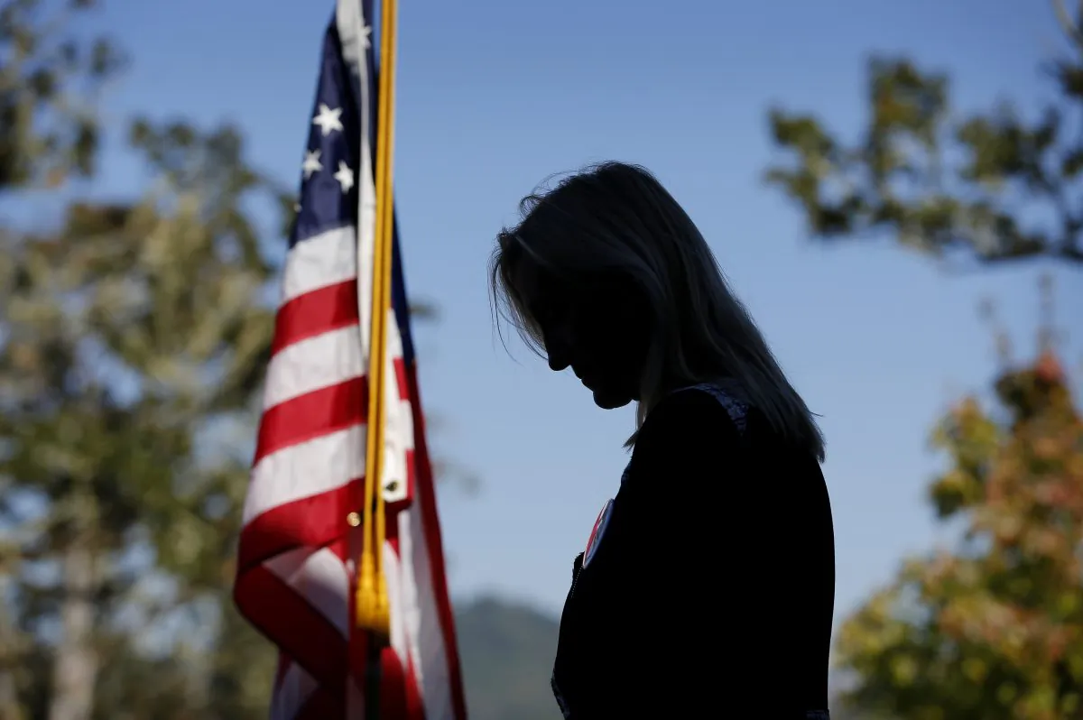 Dr. Christine Seals speaks during a news conference at Umpqua Community College in Roseburg, Ore., on Oct. 5, 2015. On Thursday, Oct. 1, 26-year-old Chris Harper Mercer went on a shooting rampage at the college killing nine people and wounding another nine before killing himself. (John Locher/AP)