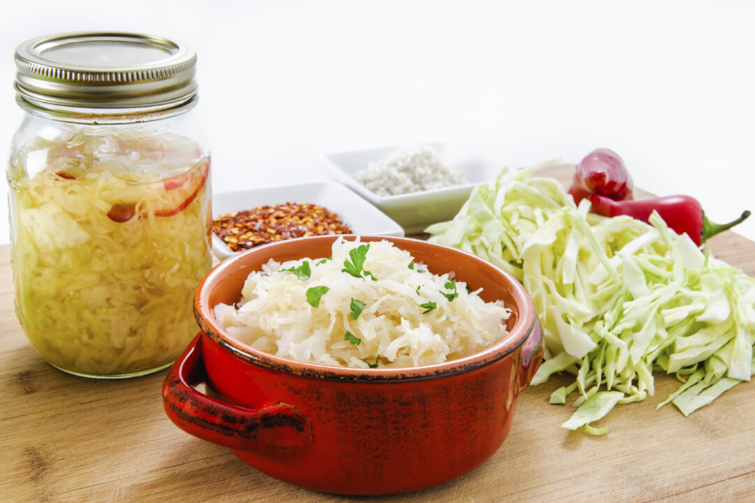 Homemade fermented cabbage sauerkraut (bgsmith/iStock)