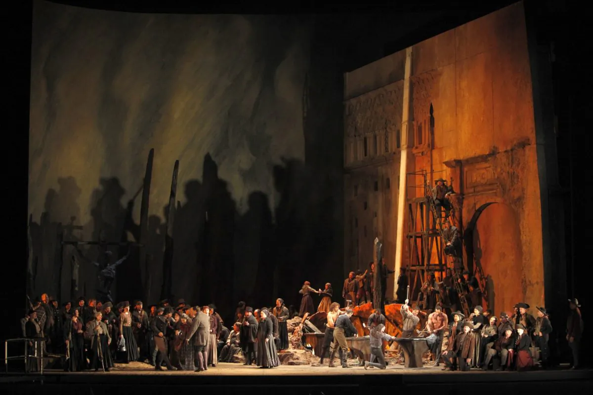 A scene from Verdi's "Il Trovatore." (Ken Howard/Metropolitan Opera)