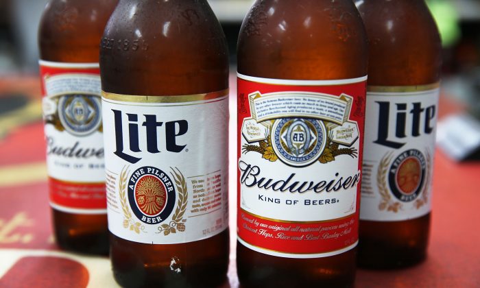 A stock photo of Miller Lite and Budweiser (Illustration by Joe Raedle/Getty Images)