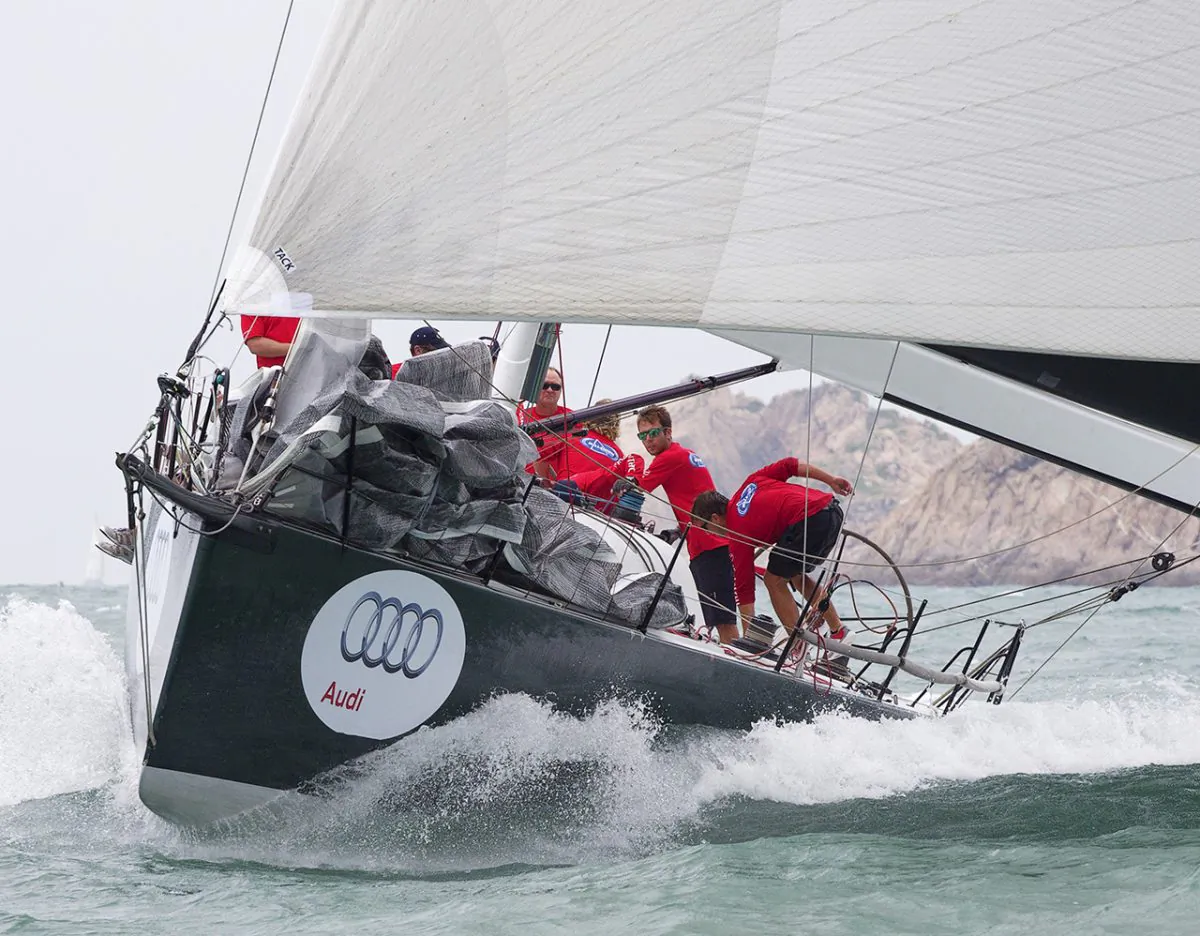 Millennium Racing winner of the IRC Racing 0 Division of the RHKYC Audi China Coast Regatta 2015 held in the waters off the east coast of Hong Kong on Saturday Oct 10. (RHKYC/Guy Nowell)