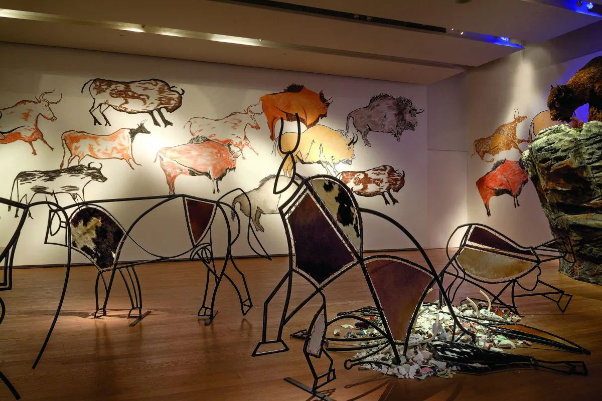 Part of Kent Monkman’s installation. (Jimmy Limit)