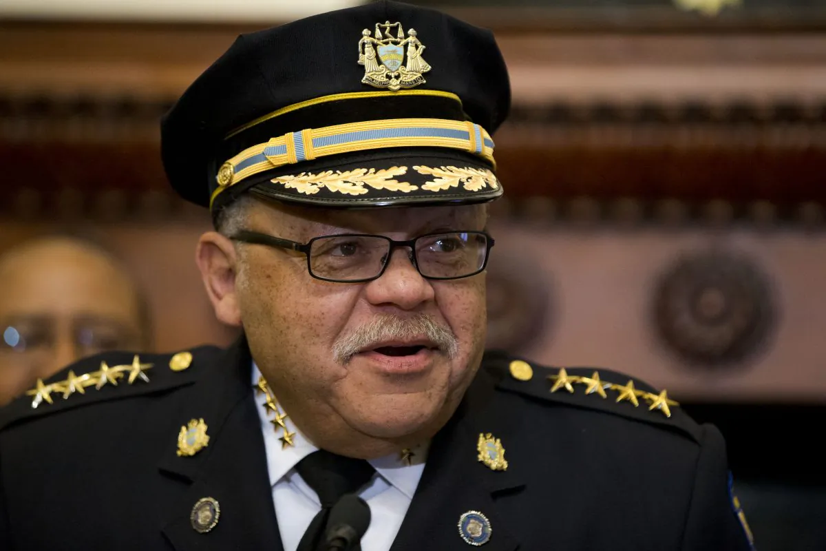 Philadelphia Police Commissioner Charles Ramsey speaks during a news conference Wednesday, Oct. 14, 2015, at City Hall in Philadelphia. Ramsey announced his retirement at the news conference as the administration that brought him to the city comes to an end. (AP Photo/Matt Rourke)