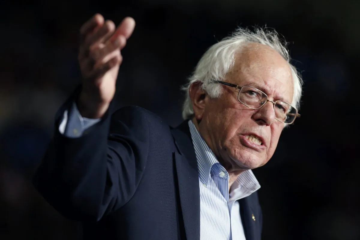 Democratic presidential candidate, Sen. Bernie Sanders (I-Vt.) at a campaign rally in Springfield, Mass., on Oct. 3, 2015. (AP Photo/Michael Dwyer)