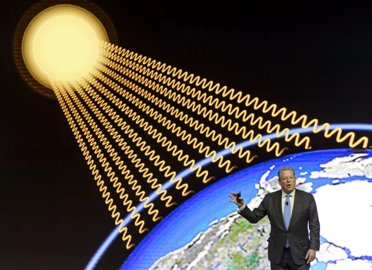 Former U.S. Vice President Al Gore attends a session of the World Economic Forum (WEF) annual meeting in Davos, Switzerland, on Jan. 21, 2015. (Fabrice Coffrini/AFP/Getty Images)