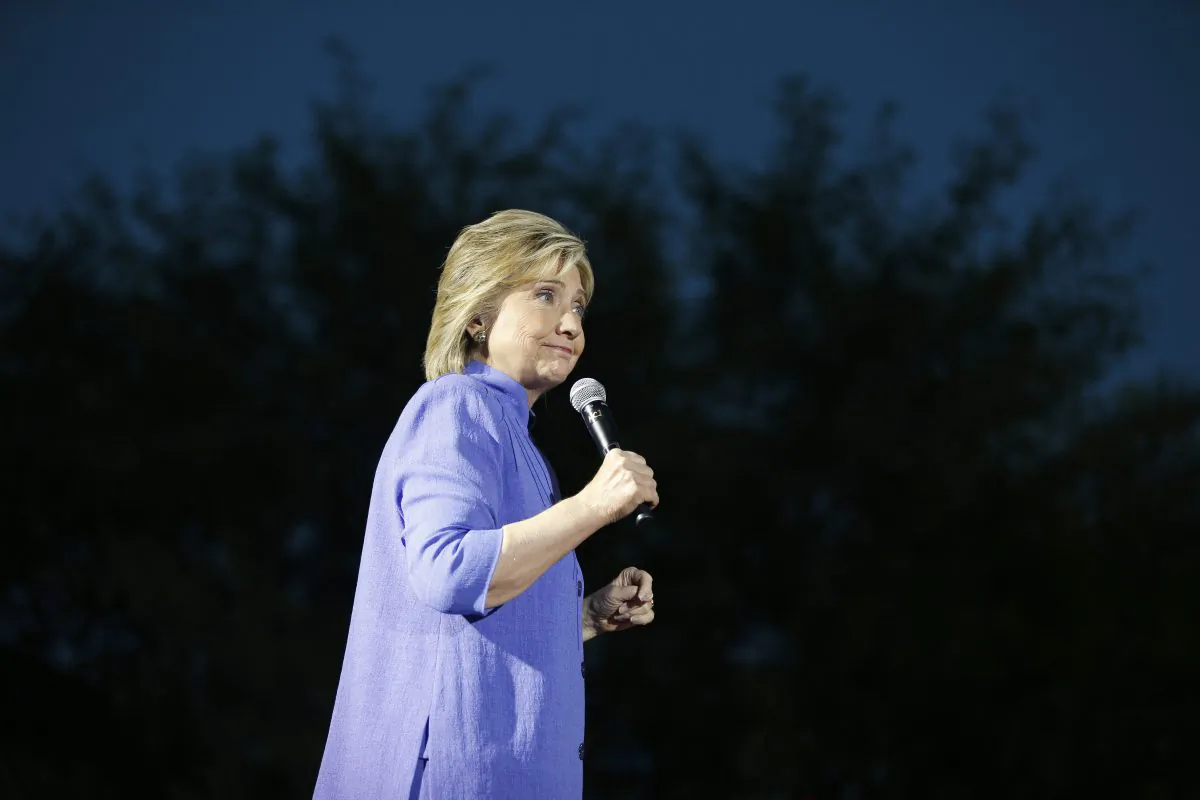 Democratic presidential candidate Hillary Rodham Clinton speaks at a rally in Las Vegas on Oct. 14, 2015. The State Department was among the worst agencies at protecting its computer networks while Clinton was secretary from 2009 to 2013, according to independent audits and interviews. (AP Photo/John Locher)