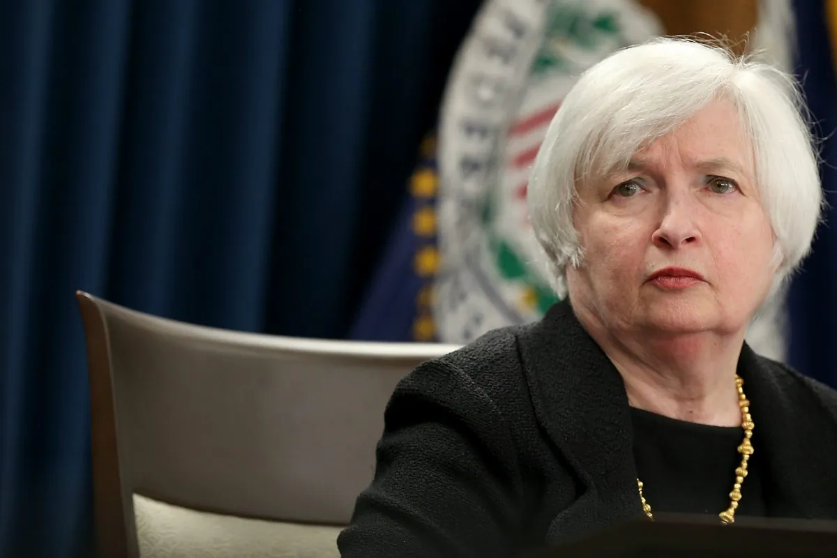 Federal Reserve Board Chairwoman Janet Yellen answers questions at a news conference following a Federal Open Market Committee meeting in Washington, D.C., on Sept. 17, 2015. (Win McNamee/Getty Images)