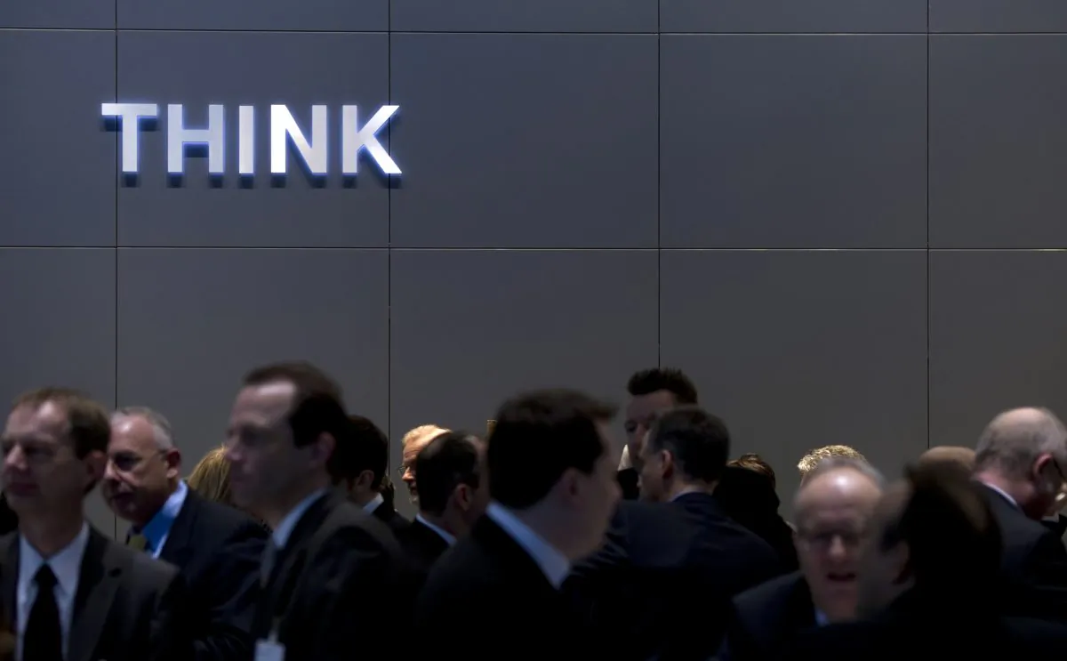 Visitors crowd the IBM stand at the CeBIT IT fair on March 2, 2011, in Hanover, central Germany. IBM has allegedly showed its product source code to Chinese agents. (Johannes Eisele/AFP/Getty Images)