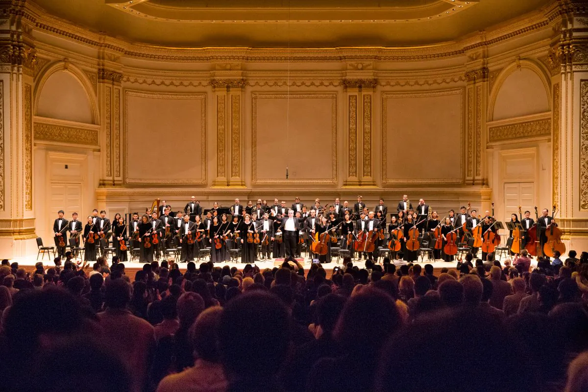 Shen Yun Symphony Orchestra’s concert at New York's Carnegie Hall on Saturday, Oct. 10, 2015. (Larry Dye/Epoch Times)
