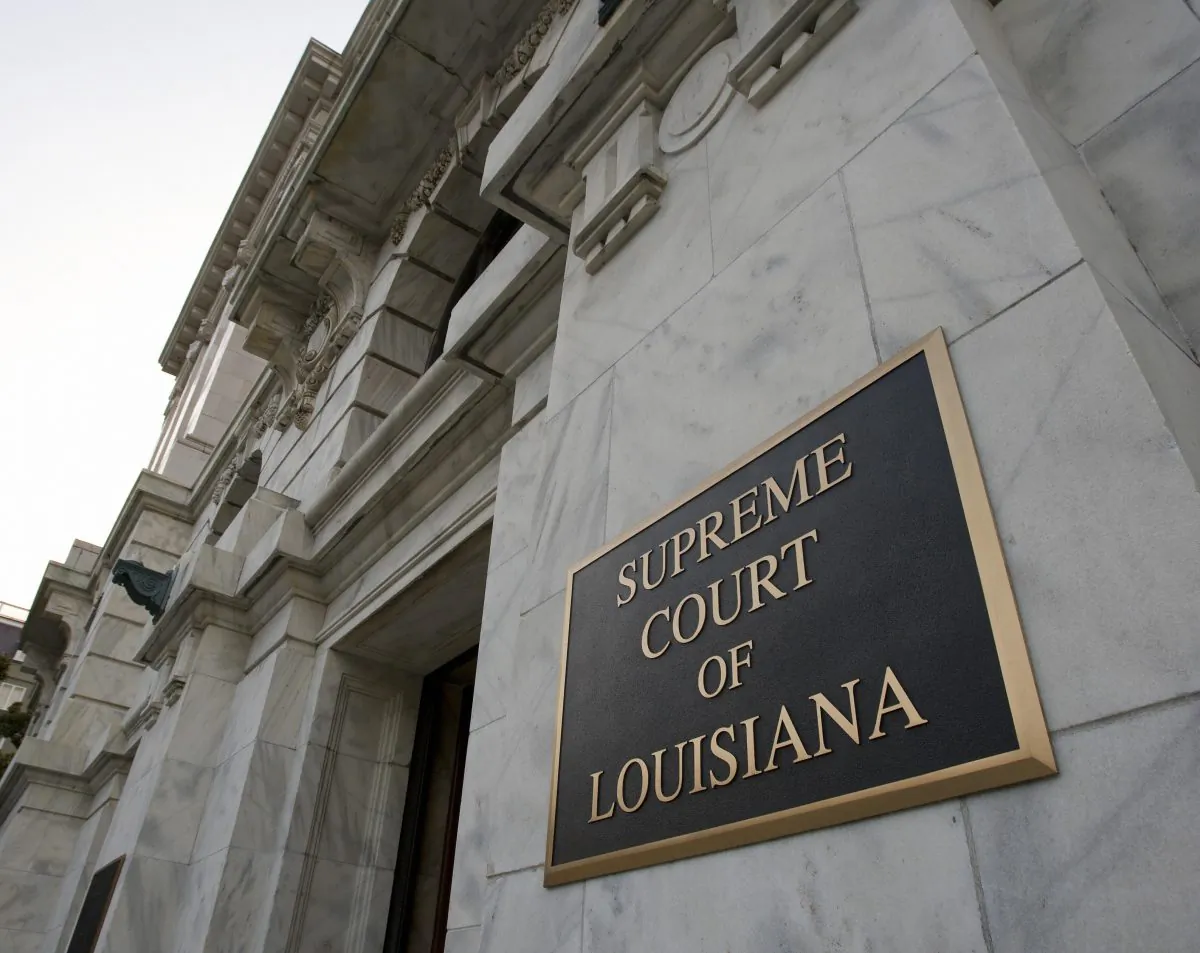 The exterior of the Supreme Court of Louisiana in New Orleans, on 24 Aug. 2007. (PAUL J. RICHARDS/AFP/Getty Images)