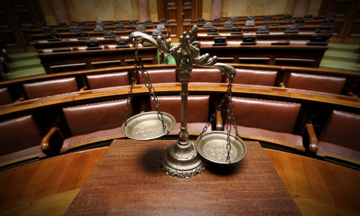 A stock photo shows the scales of justice (Vladimir Cetinski/iStock)