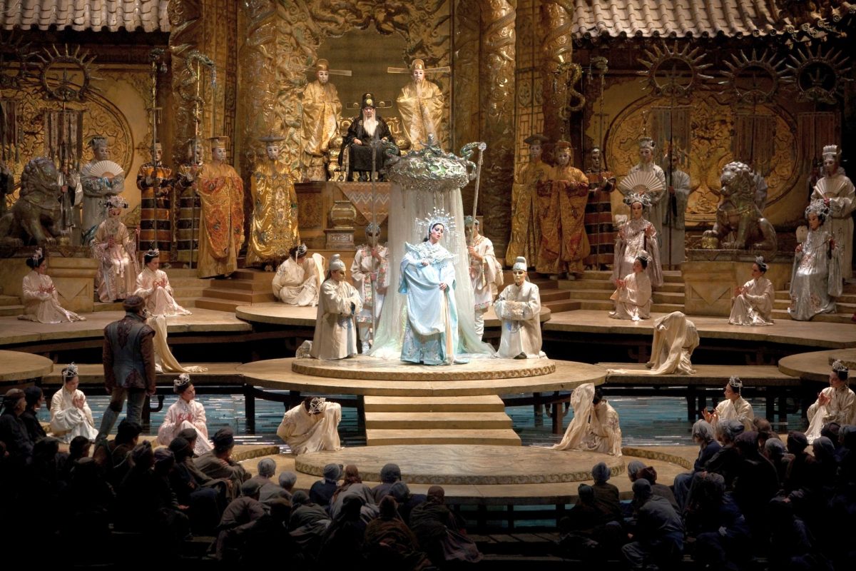 Lise Lindstrom in the title role of Puccini's "Turandot." (Marty Sohl/Metropolitan Opera)