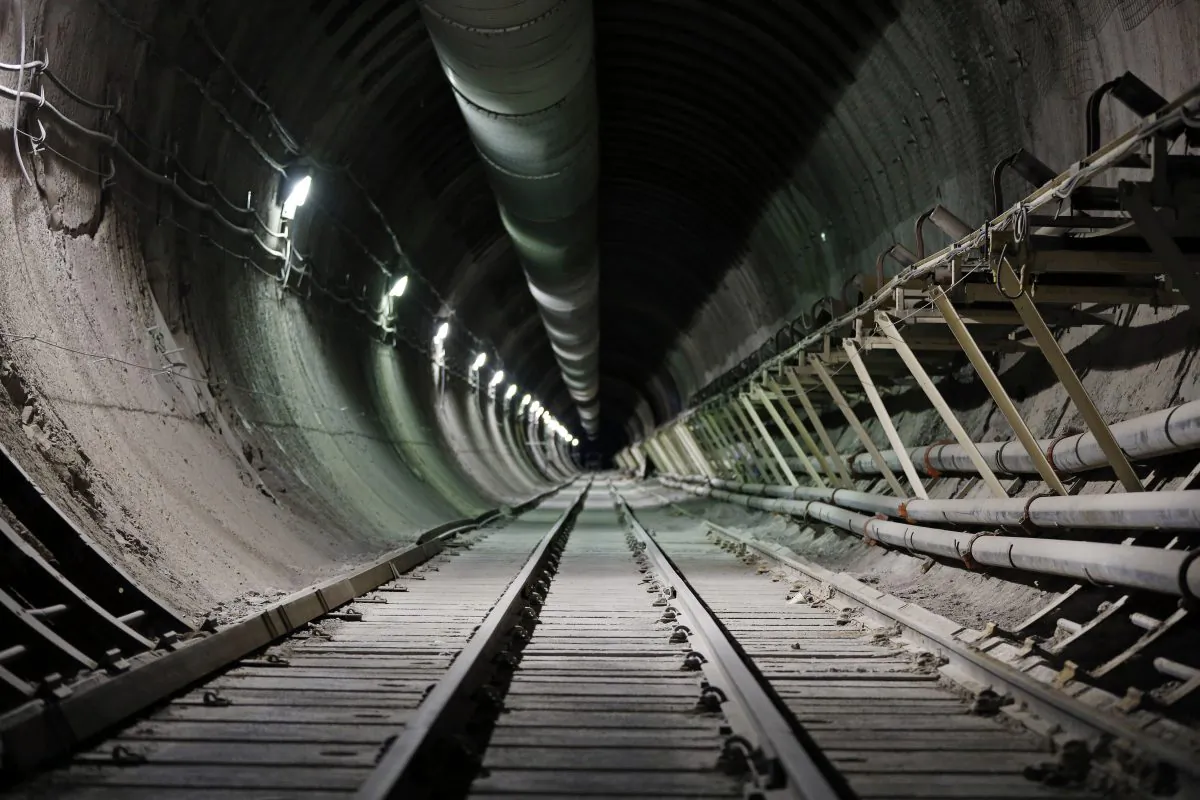 The interior of the proposed Yucca Mountain nuclear waste dump near Mercury, Nev., on April 9, 2015. Federal regulators say a key report about the long-studied national nuclear waste dump in Nevada finds just a small chance that radioactive contamination could get into the environment. Nevada Agency for Nuclear Projects chief Bob Halstead said on Aug. 14, 2015, he’ll challenge the Nuclear Regulatory Commission findings about the proposed Yucca Mountain project on technical and legal grounds. (AP Photo/John Locher)