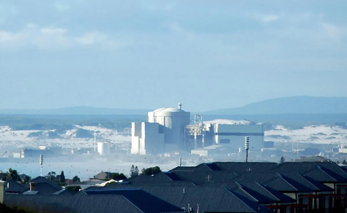 The Koeberg Nuclear Power Station—operated by the only national electricity supplier Eskom—is located 19 miles north of Cape Town, in South Africa, on Jan. 18, 2007. (Rodger Bosch/AFP/Getty Images)