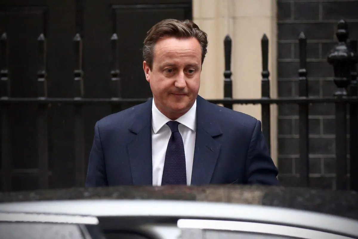 British Prime Minister David Cameron leaves for Parliament to attend Prime Minister's Questions in Downing Street, London, England, on Oct. 21, 2015. (Carl Court/Getty Images)