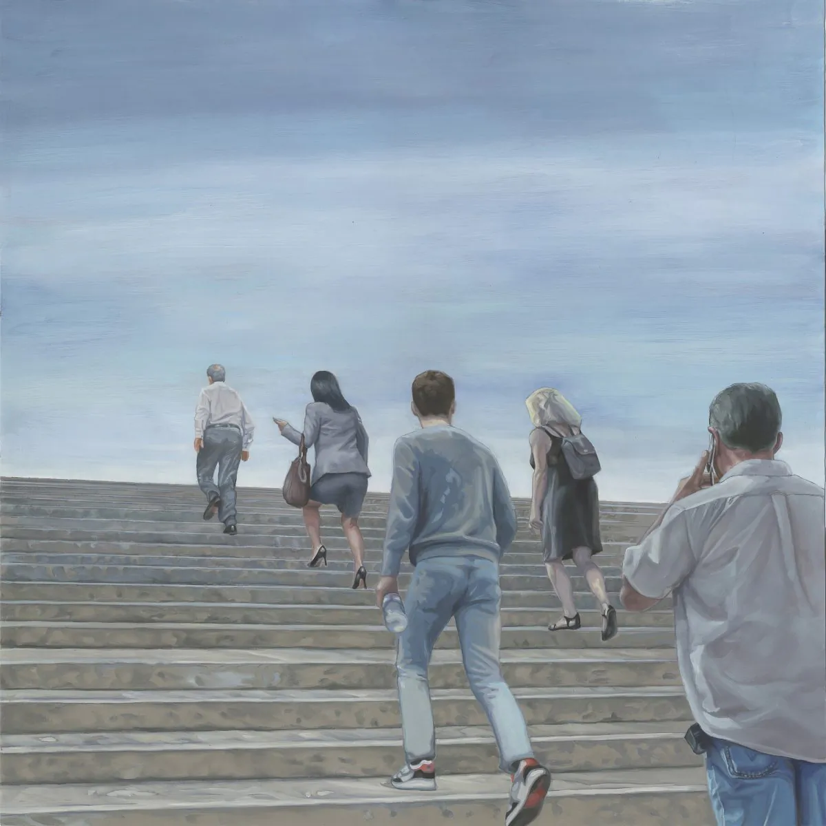 Painted rendering of one of the panels for a four panel mural installed in the city of El Monte, titled "The Steps We Take." (Courtesy of Eloy Torrez)