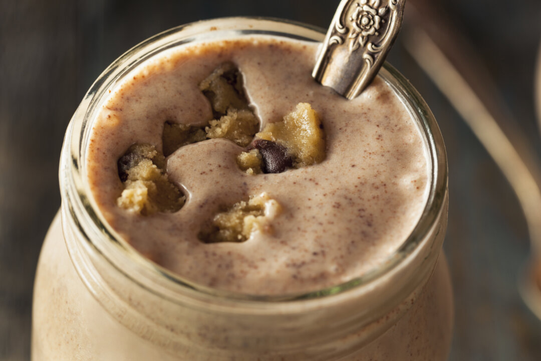 Homemade Cookie Dough Milkshake Ready to Eat