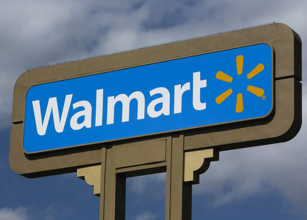 A stock photo of a Walmart sign. (Damian Dovarganes/AP Photo)