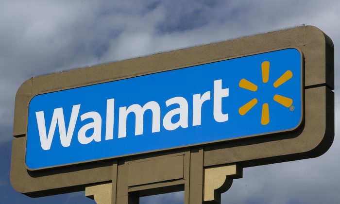 A stock photo of a Walmart sign. (Damian Dovarganes/AP Photo)