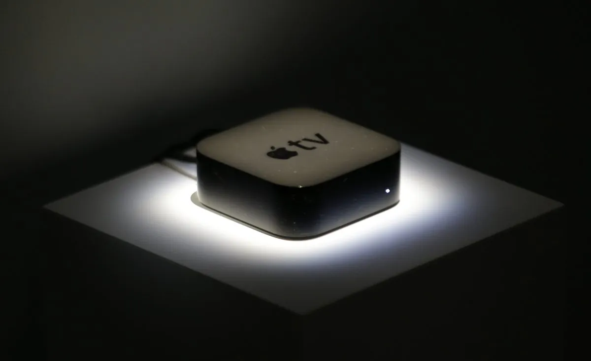 FILE - This Sept. 9, 2015, file photo shows the new Apple TV during a product display following an Apple event in San Francisco. (AP Photo/Eric Risberg, File)