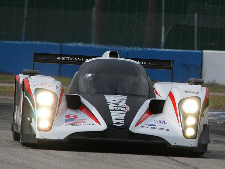 Klaus Graf parked the Muscle Milk Lola Aston Martin with a severe lack of grip. (James Fish/The Epoch Times) Klaus Graf parked the Muscle Milk Lola Aston Martin with a severe lack of grip. (James Fish/The Epoch Times)
