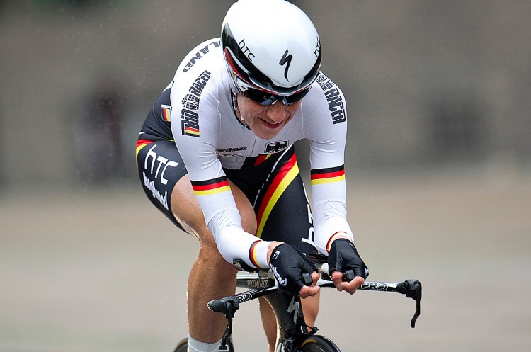 Judith Arndt of Germany competes in the Women's Elite time trial competition in the UCI Road World Championships in Copenhagen. (Keld Navntoft/AFP/Getty Images) Judith Arndt of Germany competes in the Women's Elite time trial competition in the UCI Road World Championships in Copenhagen. (Keld Navntoft/AFP/Getty Images)