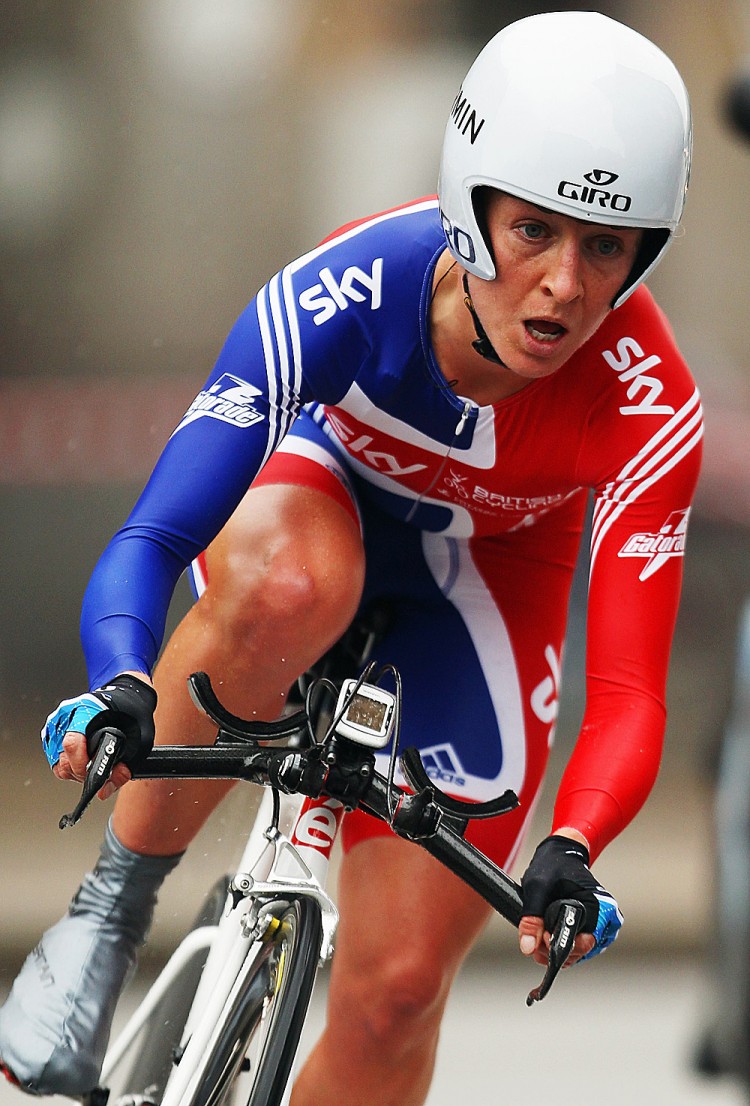 Defending champion Emma Pooley earned a bronze medal. (Bryn Lennon/Getty Images) Defending champion Emma Pooley earned a bronze medal. (Bryn Lennon/Getty Images)