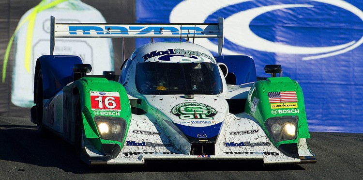 The No. 16 Dyson Lola Mazda wrapped up the ALMS LMP-1 championship at Laguna Seca Saturday. (Regis Lefebure/Dyson Racing) The No. 16 Dyson Lola Mazda wrapped up the ALMS LMP-1 championship at Laguna Seca Saturday. (Regis Lefebure/Dyson Racing)