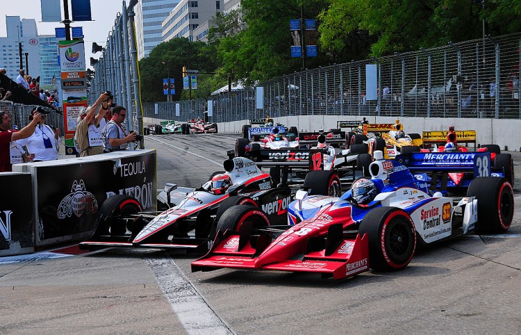 Graham Rahal forces his way past Will Power at the Star t of the IndyCar Grand Prix. (LAT Photos/Indycar.com) Graham Rahal forces his way past Will Power at the Star t of the IndyCar Grand Prix. (LAT Photos/Indycar.com)