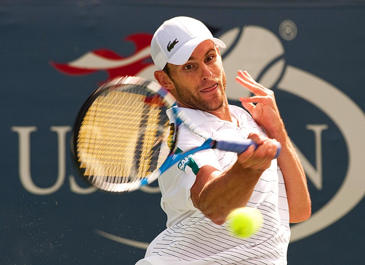 Andy Roddick hits a return during his men's match against David Ferrer at the 2011 US Open tennis tournament. (Don Emmert/AFP/Getty Images) Andy Roddick hits a return during his men's match against David Ferrer at the 2011 US Open tennis tournament. (Don Emmert/AFP/Getty Images)