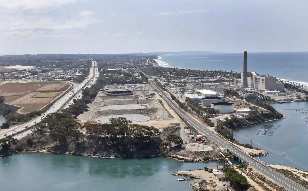 The Carlsbad, Calif., desalination plant on Sept. 4, 2015. (AP Photo/Lenny Ignelzi)