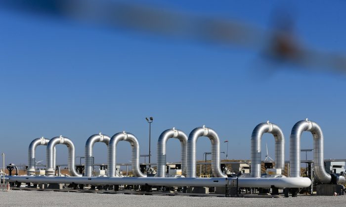 The Keystone pumping station, into which the planned Keystone XL pipeline is to connect to, is seen in Steele City, Neb., Tuesday, Nov. 3, 2015. TransCanada, the company behind the project, said Monday it had asked the State Department to suspend its review of the Canada-to-Texas pipeline, citing uncertainties about the route it would take through Nebraska. (AP Photo/Nati Harnik)