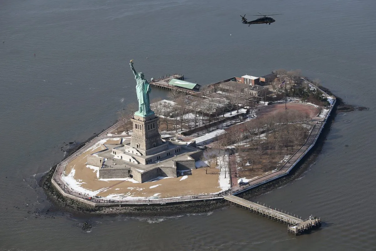 The Statue of Liberty in Liberty Island, New York City, on Jan. 28, 2014. (John Moore/Getty Images)