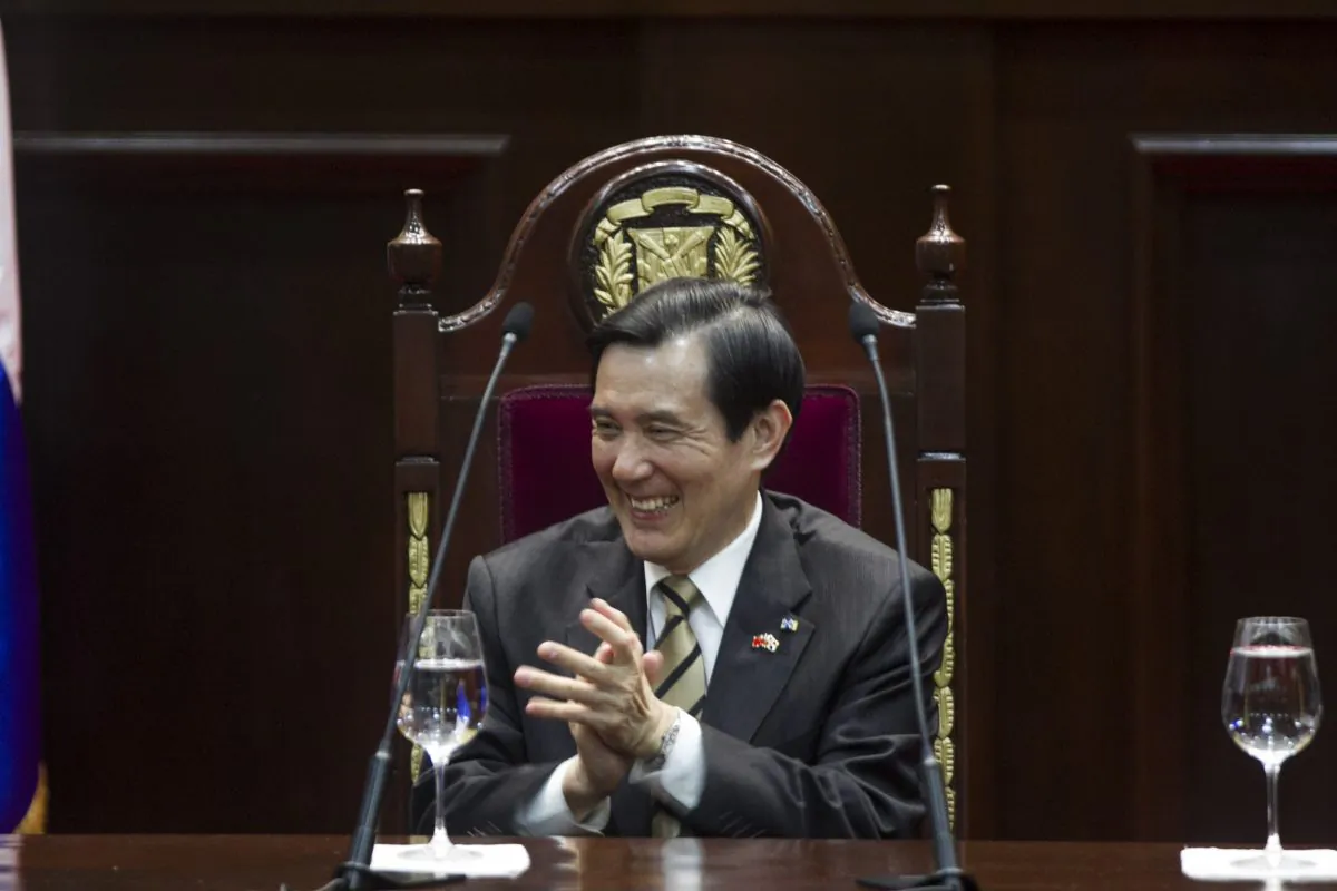 Taiwan President Ma Ying-jeou applauds at the Congress in Santo Domingo, on July 13, 2015. (ERIKA SANTELICES/AFP/Getty Images)