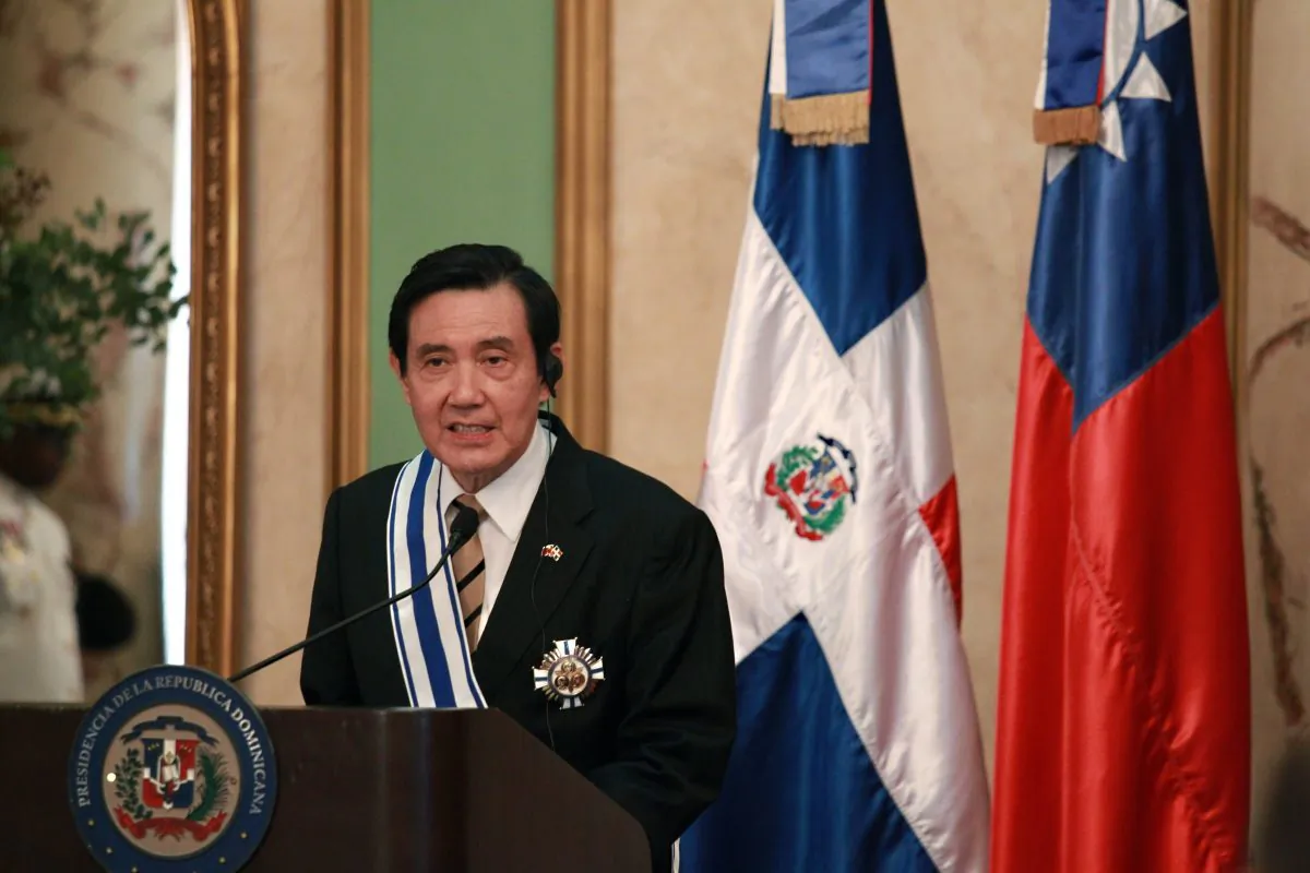 Taiwan President Ma Ying-jeou at the National Palace in Santo Domingo, on July 13, 2015. (Erika Santelices/AFP/Getty Images)