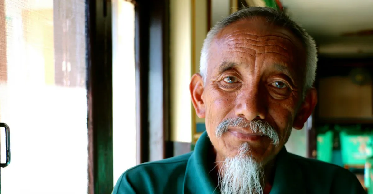 Lhasang Tsering, 68, a Chushi-Gangdruk veteran who served in Nepal’s Mustang region in the 1970s. (Nolan Peterson/The Daily Signal)